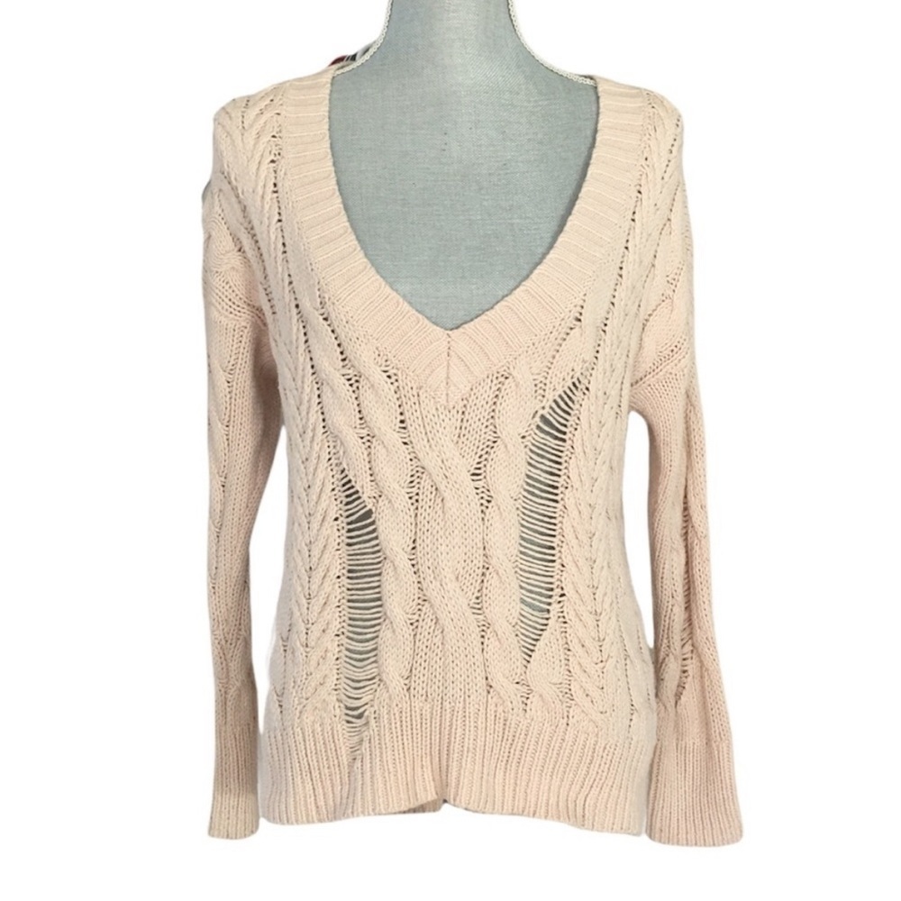 Distressed sweater